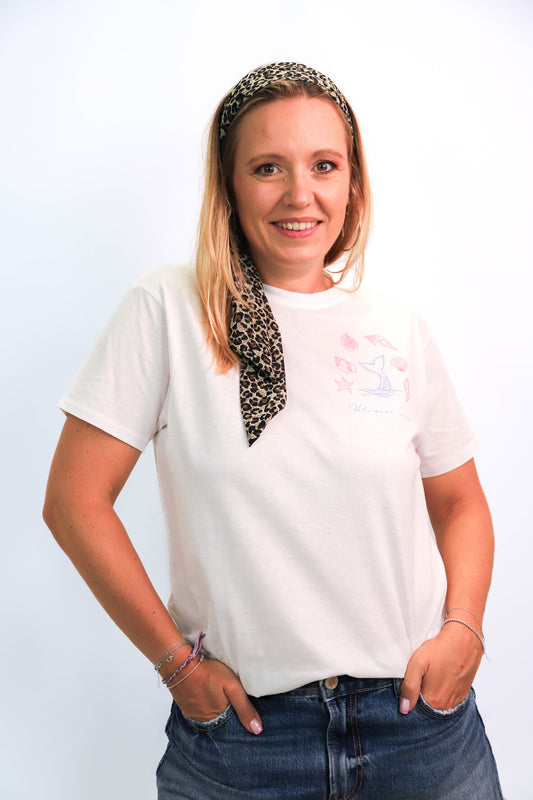 Tee-shirt Fringuette La Ligne - Vitamine Sea baleine bleue