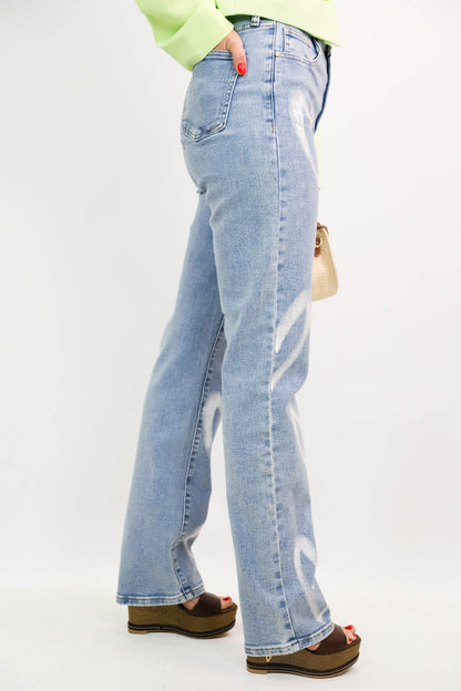 Jean bleu avec coeurs Redial Taille S