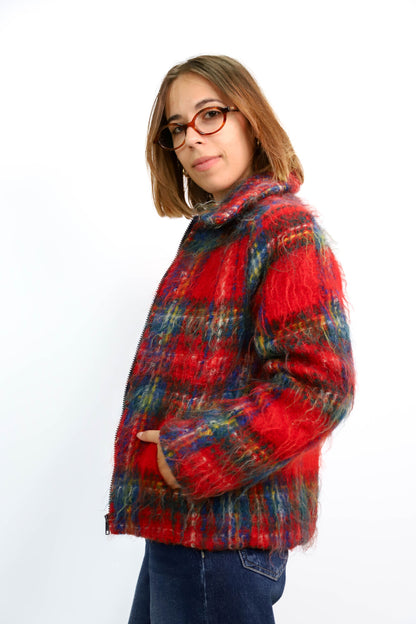 Veste a carreaux rouge Chipie Sporty Taille XS