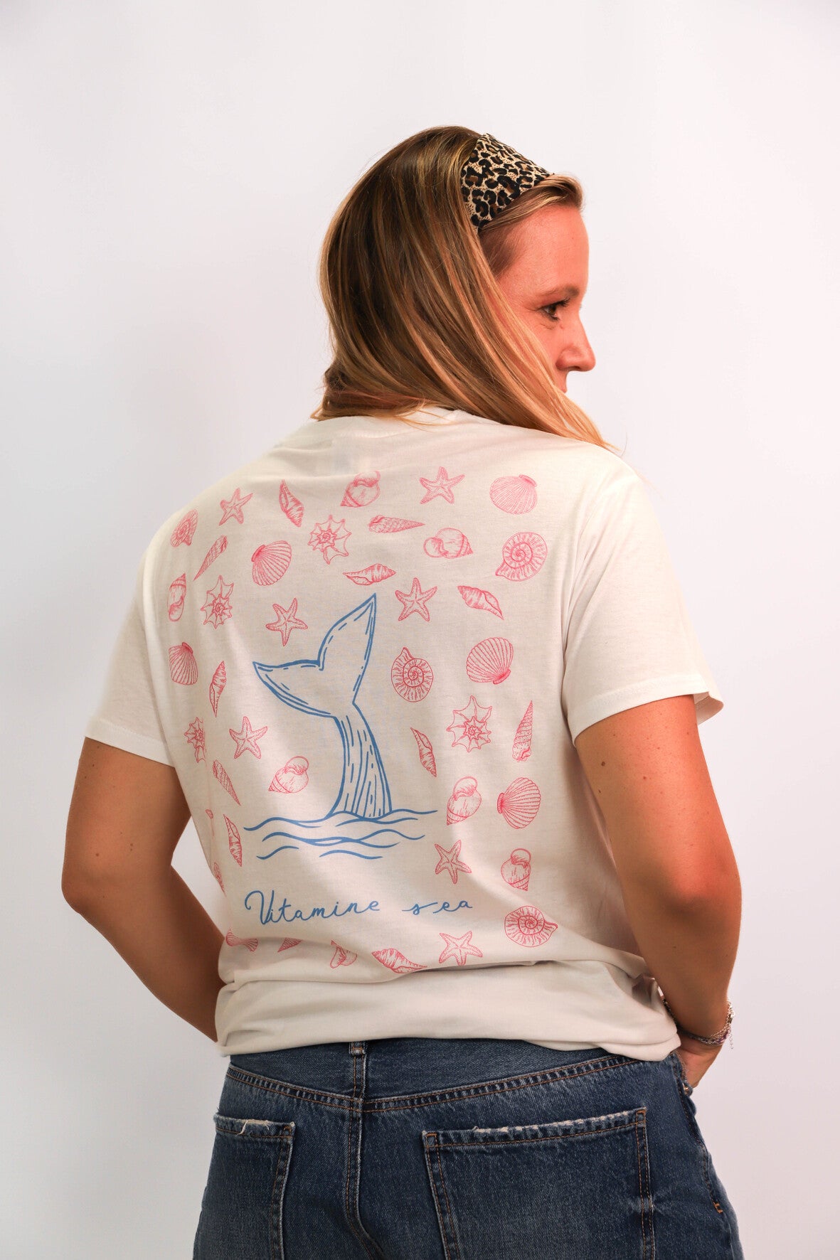 Tee-shirt Fringuette La Ligne - Vitamine Sea baleine bleue