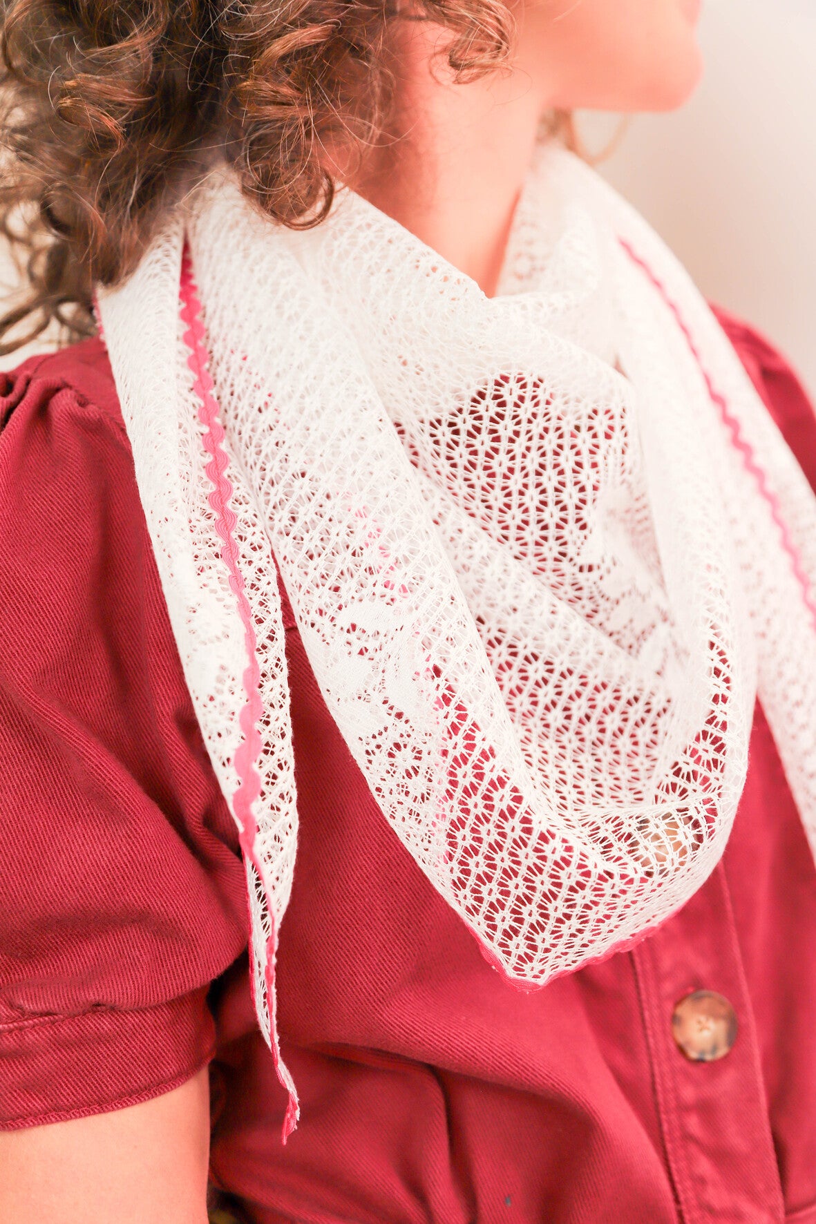Bandana en dentelle Fringuette La Ligne - Jolie Mantille