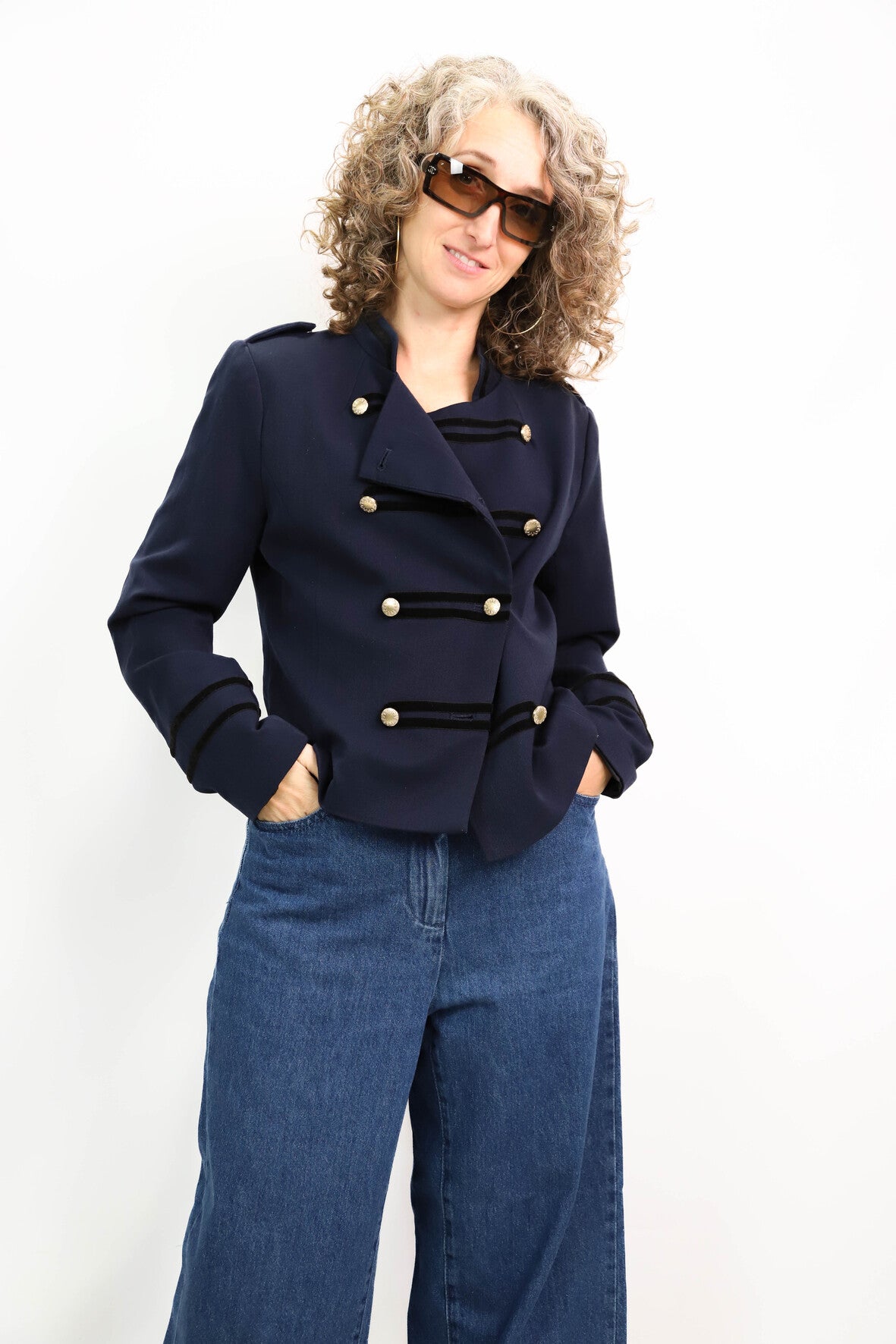 Veste napoléon bleue Cache Cache Taille S