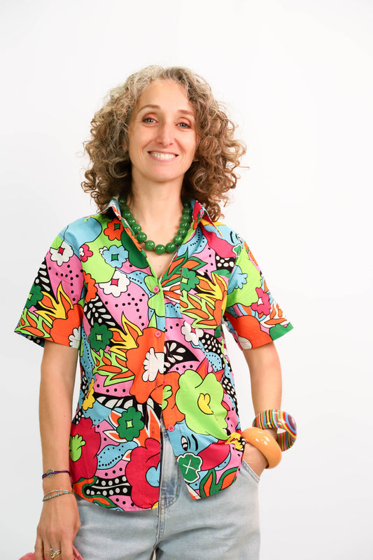 Chemise multicolore Super Asean Taille S