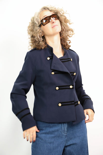 Veste napoléon bleue Cache Cache Taille S