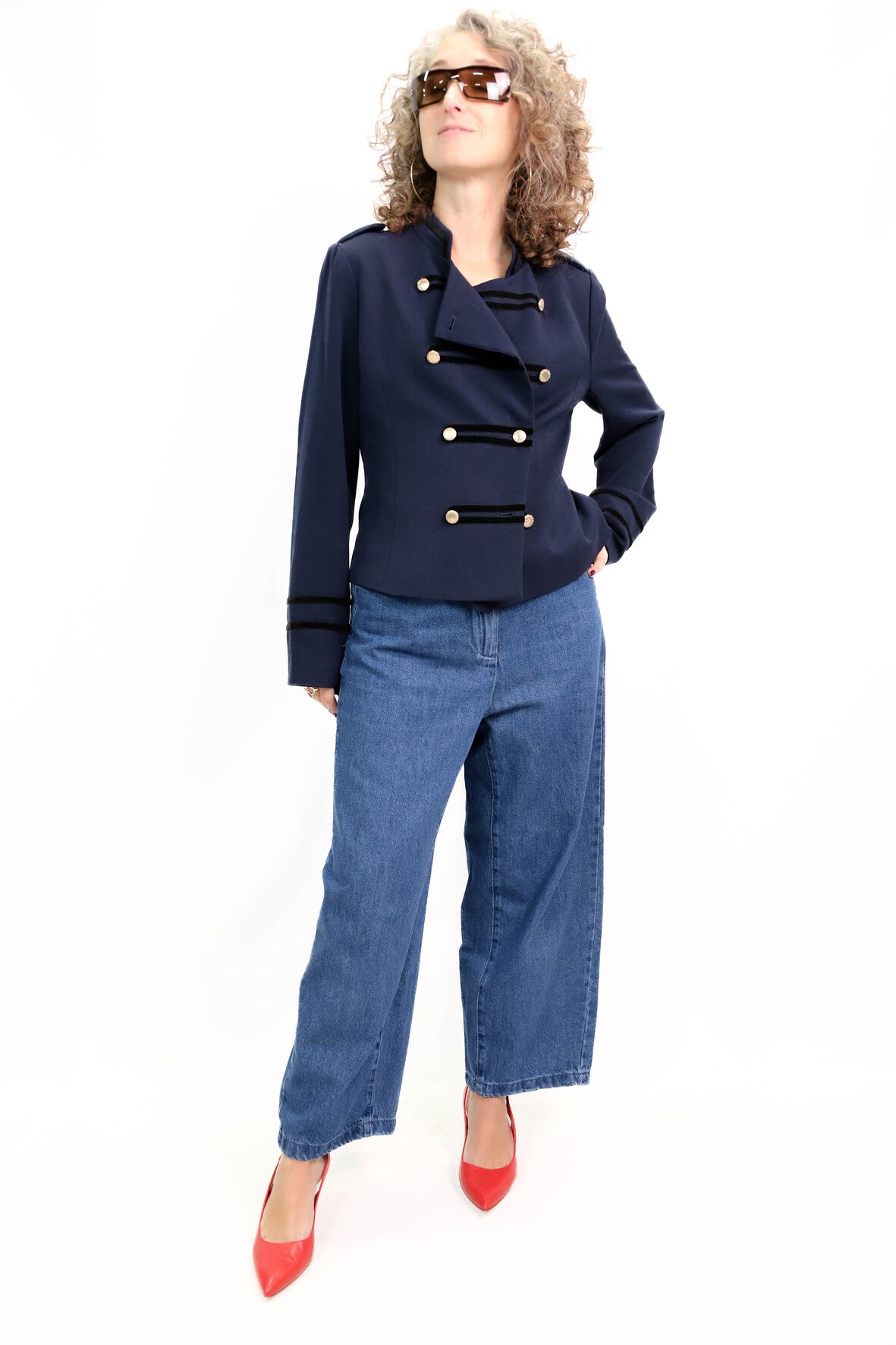 Veste napoléon bleue Cache Cache Taille S