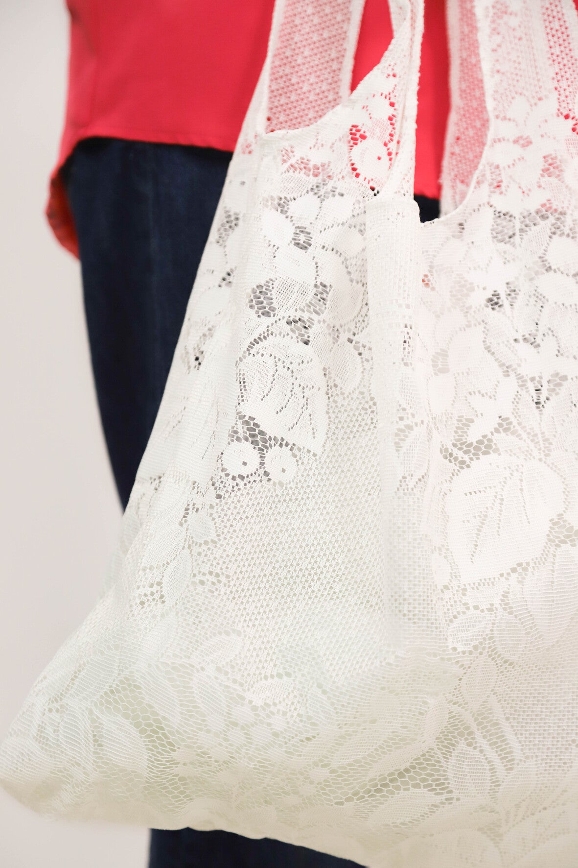 Sac en dentelle feuilles et fruits Jolie Mantille / Fringuette La Ligne