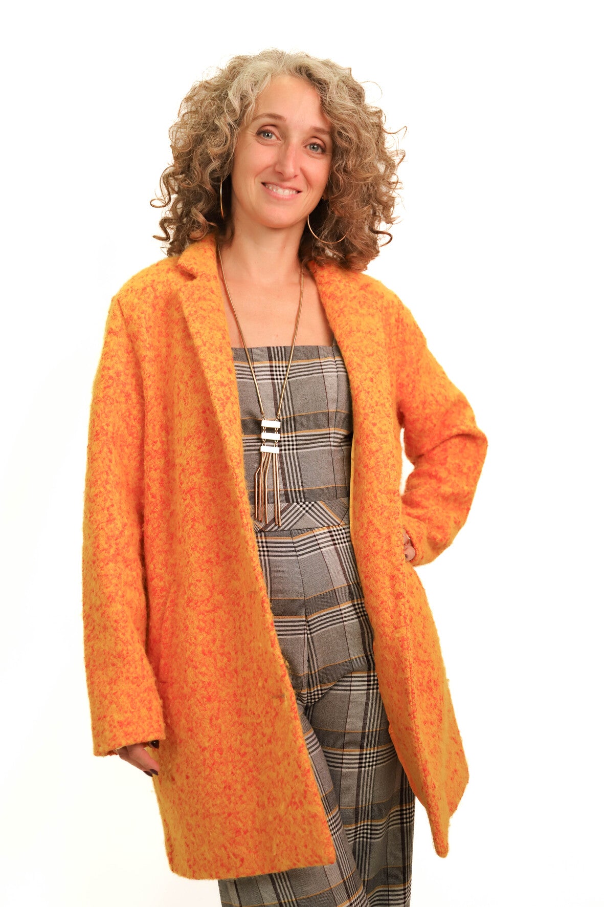 Manteau orange Surkana Taille M