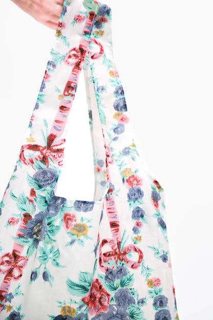 Sac en tissu fleuri Fringuette La Ligne