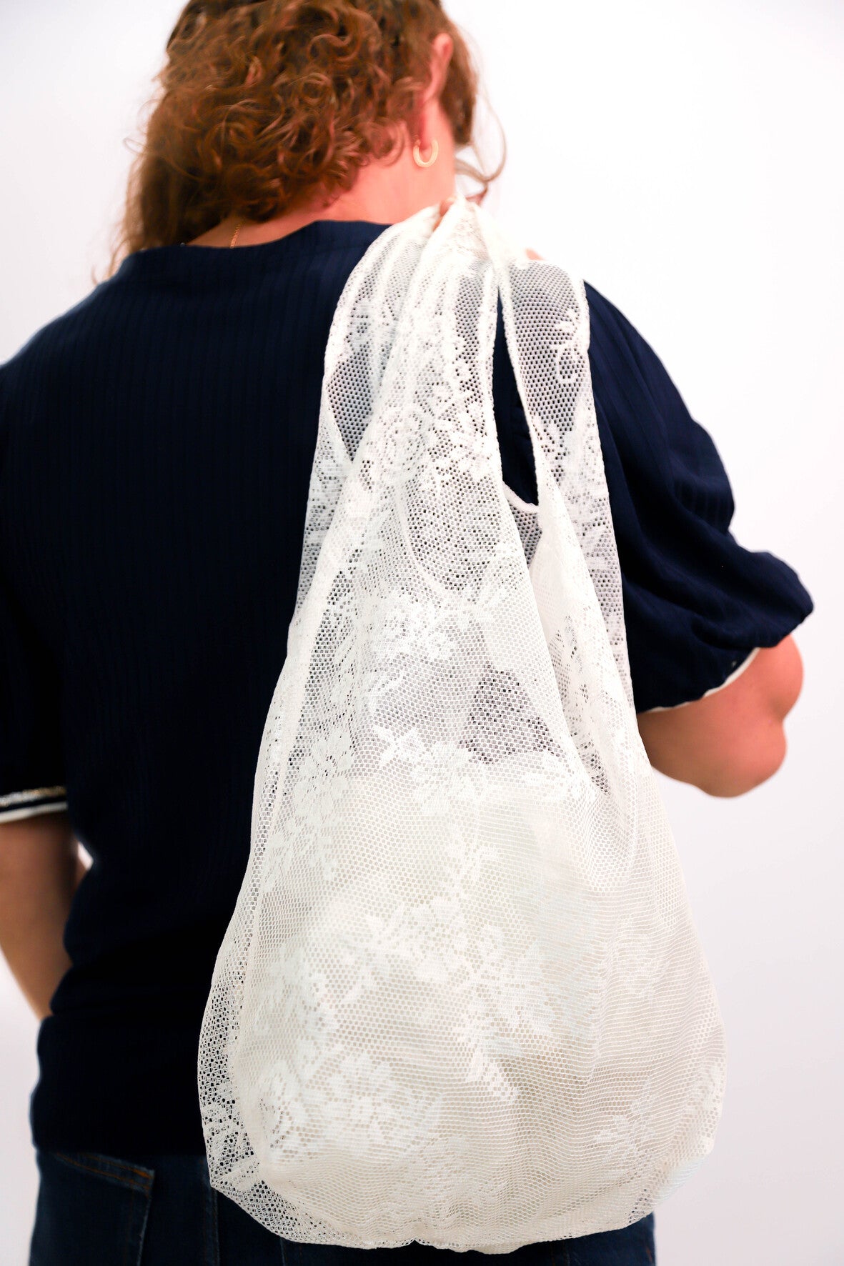 Sac en dentelle fleurs Jolie Mantille / Fringuette La Ligne