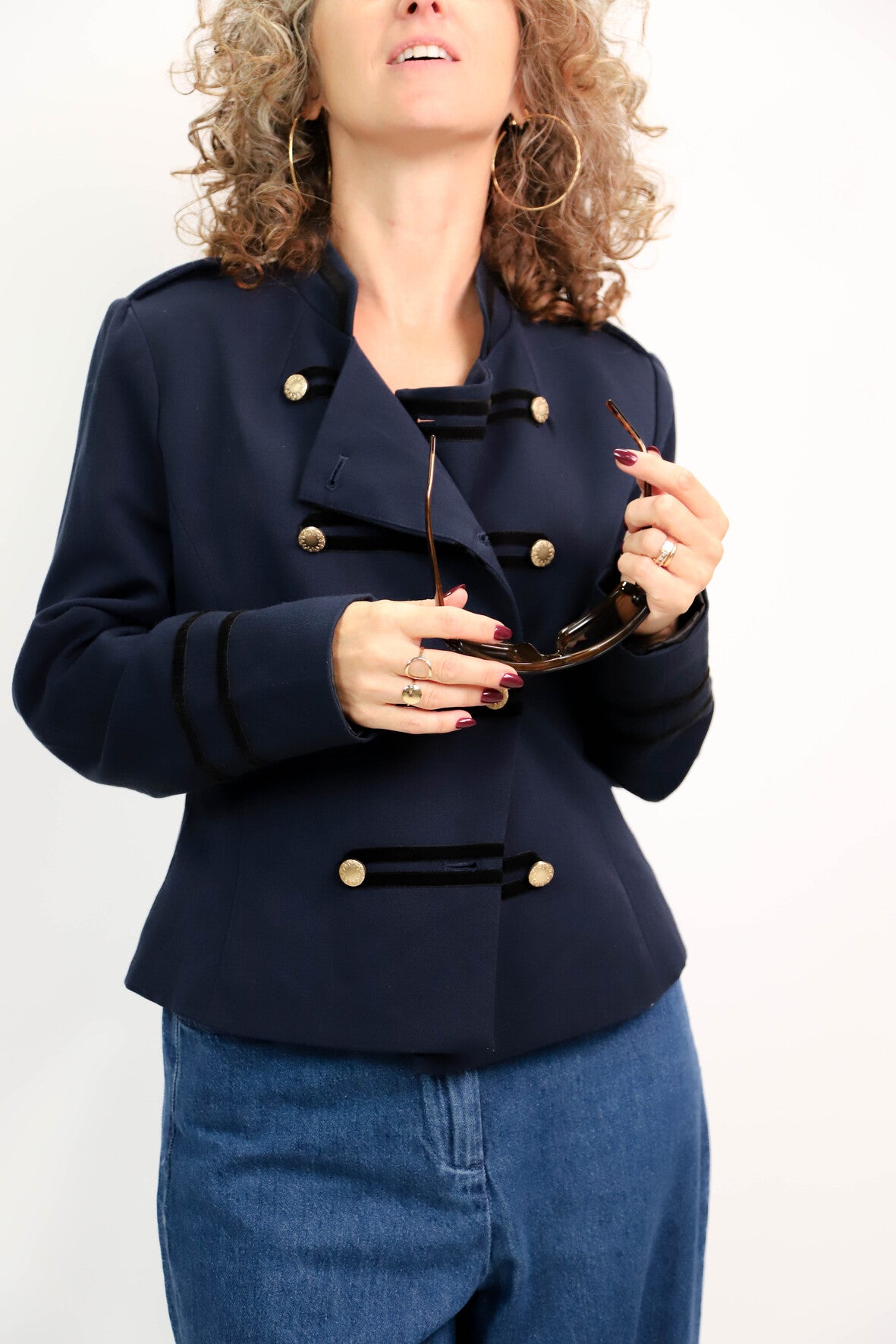 Veste napoléon bleue Cache Cache Taille S