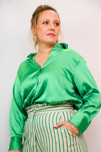 Chemise verte Melya Melody Taille L