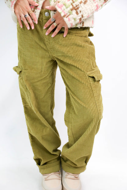 Pantalon cargo vert olive Pimkie Taille S