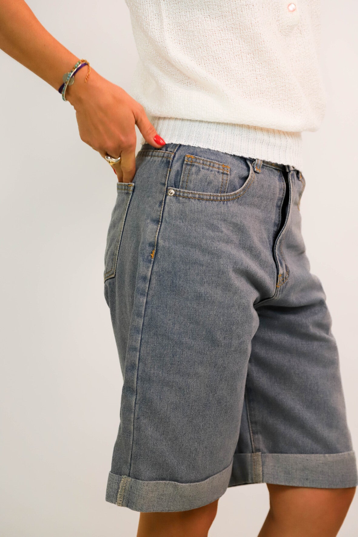 Short long bleu Pretty Little Things Taille S