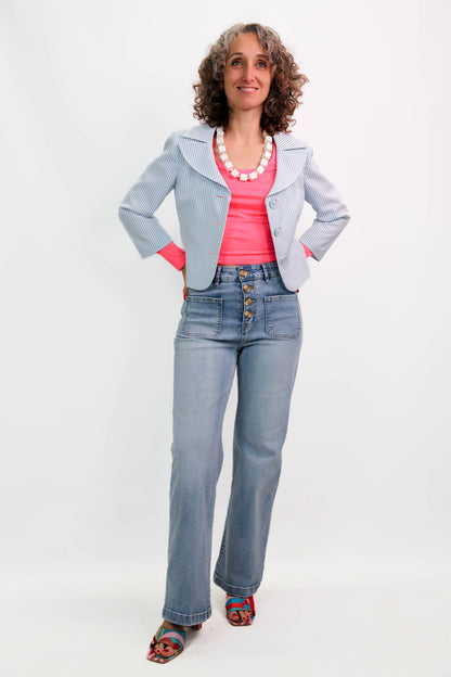 Veste rayée Talbots Petites Taille M