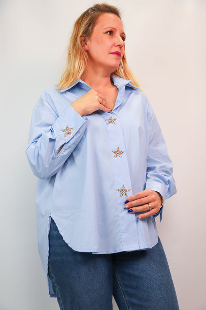 Chemise bleue Carla Giannini Taille Unique - NEUF