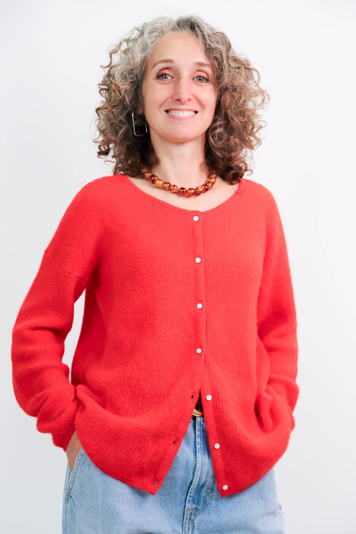 Gilet rouge Sézane Taille M