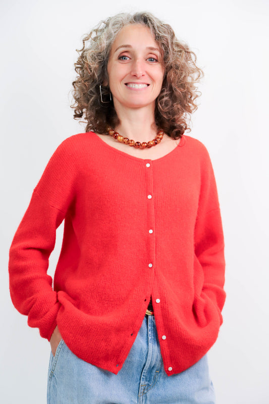 Gilet rouge Sézane Taille M