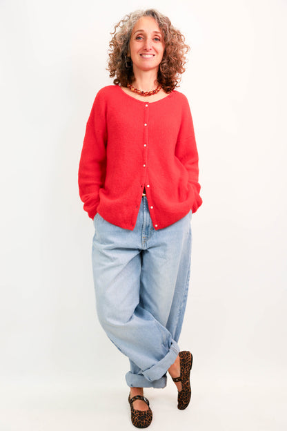Gilet rouge Sézane Taille M