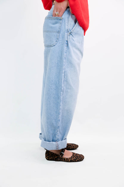 Jean ballon bleu Bershka Taille S