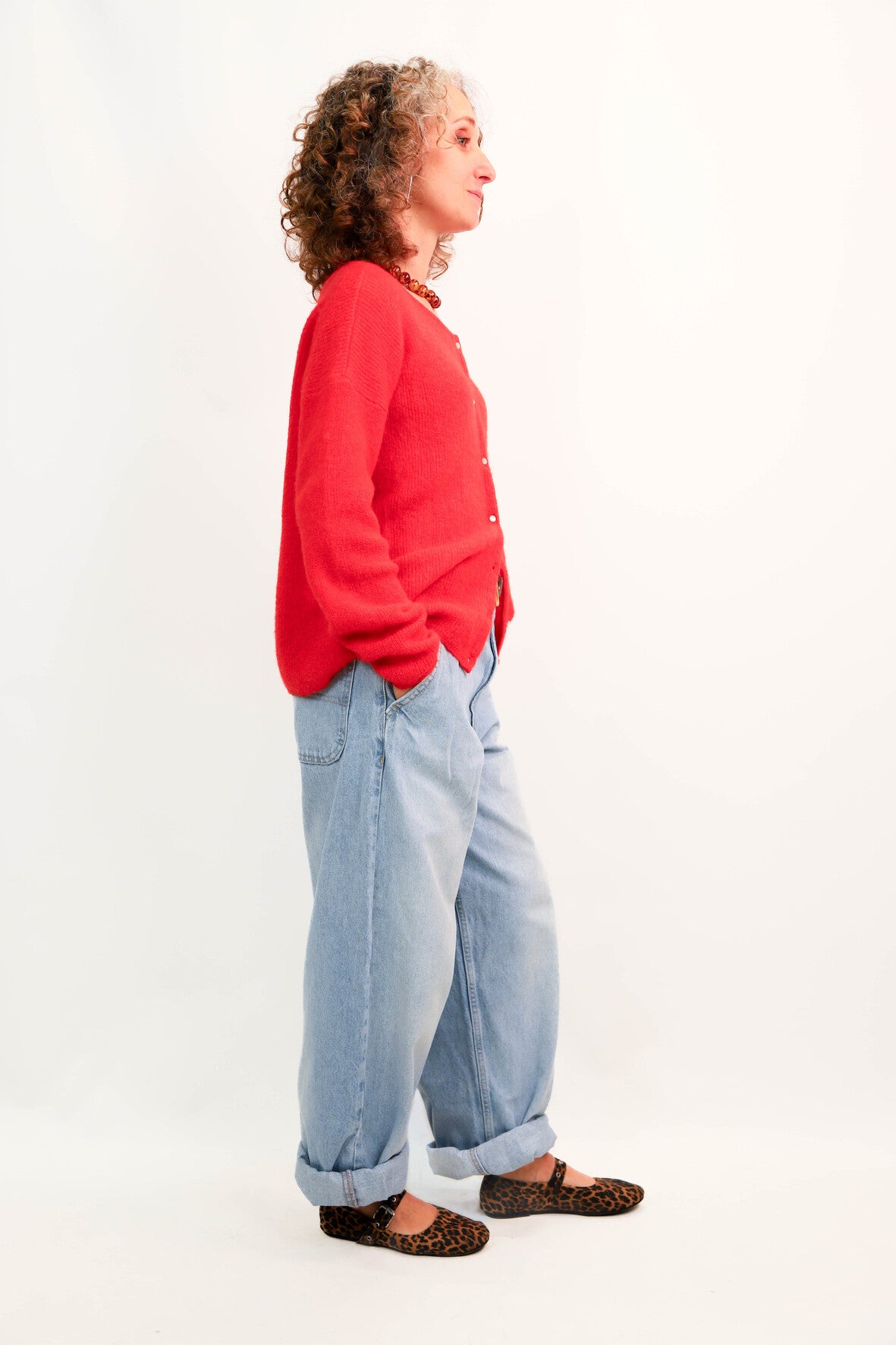 Gilet rouge Sézane Taille M
