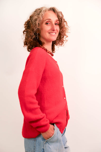 Gilet rouge Sézane Taille M