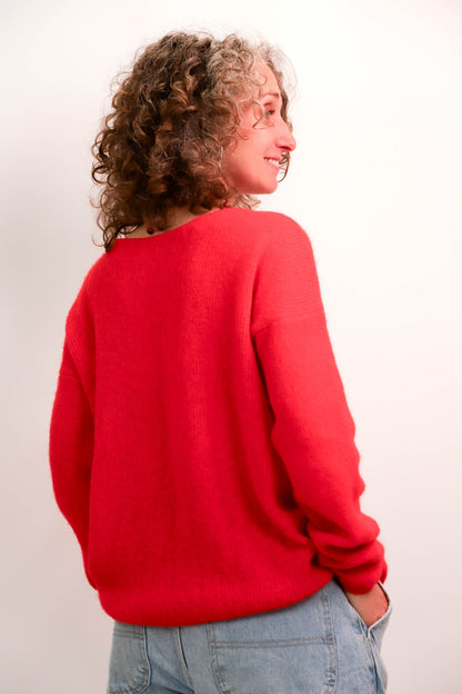 Gilet rouge Sézane Taille M