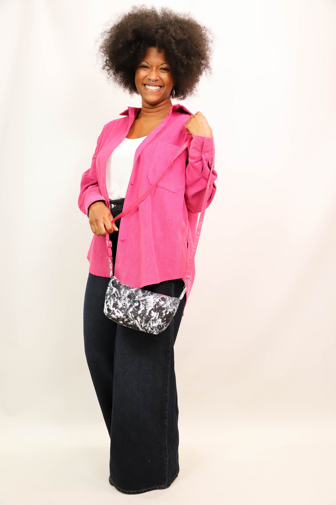 Surchemise rose fuschia Zara Taille S
