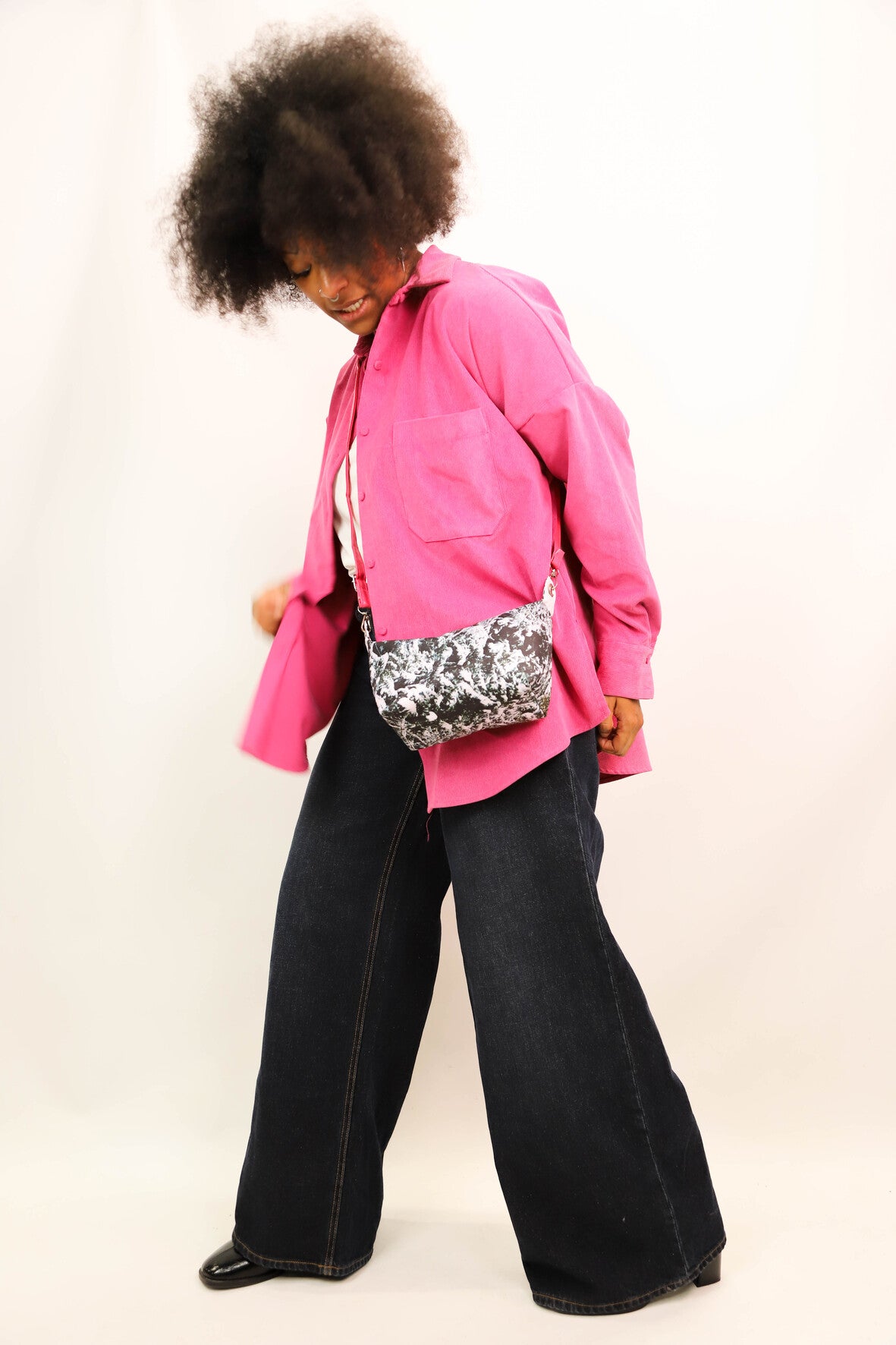 Surchemise rose fuschia Zara Taille S