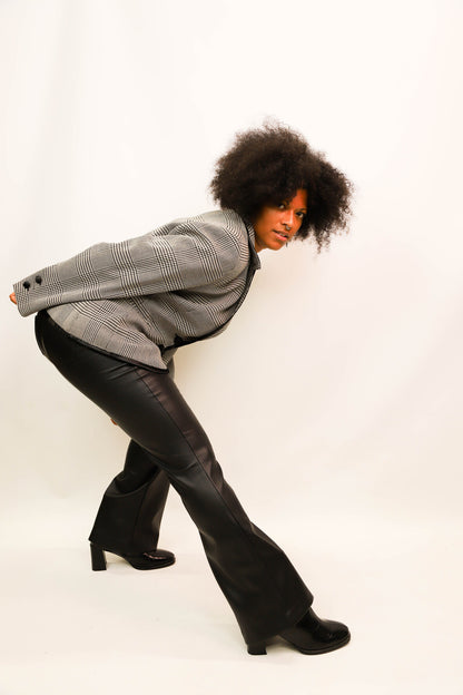 Pantalon similicuir noir Cindy. h Taille M