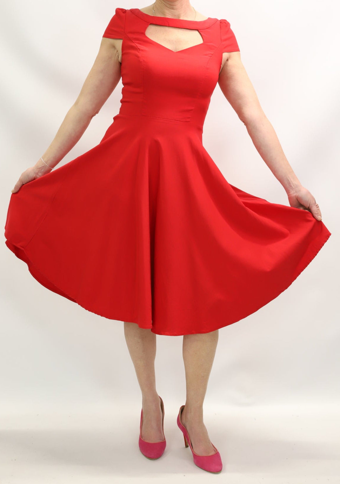 Robe rouge Belle Epoque Taille M