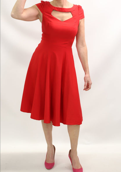 Robe rouge Belle Epoque Taille M