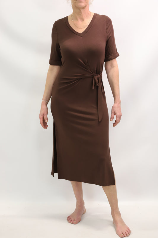 Robe longue marron AKOZ De Toi Taille S-M-L - NEUF