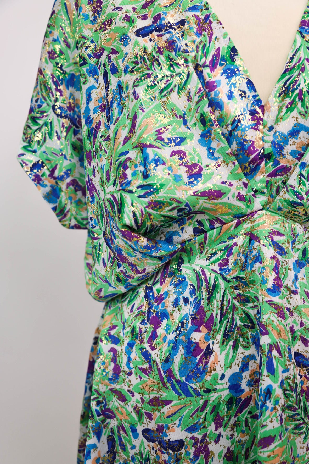 Robe verte et dorée MC Lorene Taille M