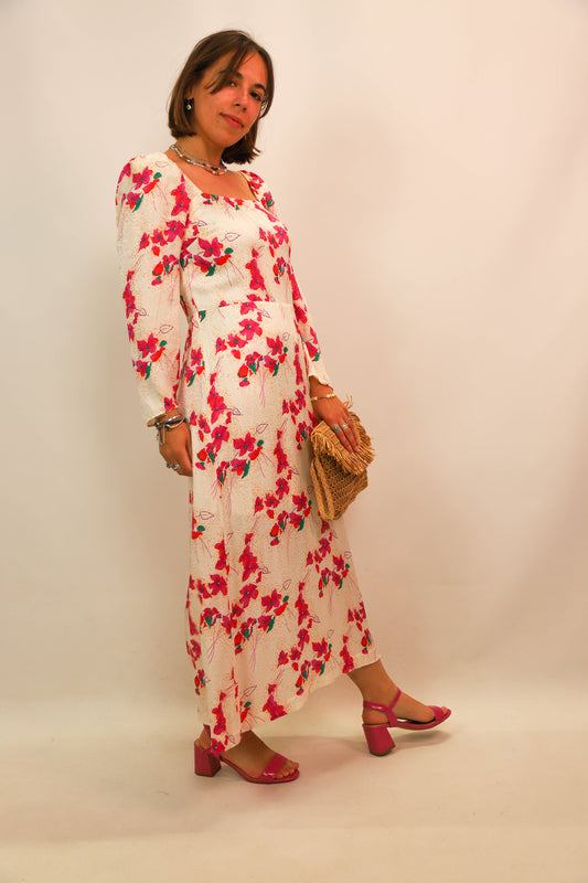 Robe longue fleurie Bash Taille S