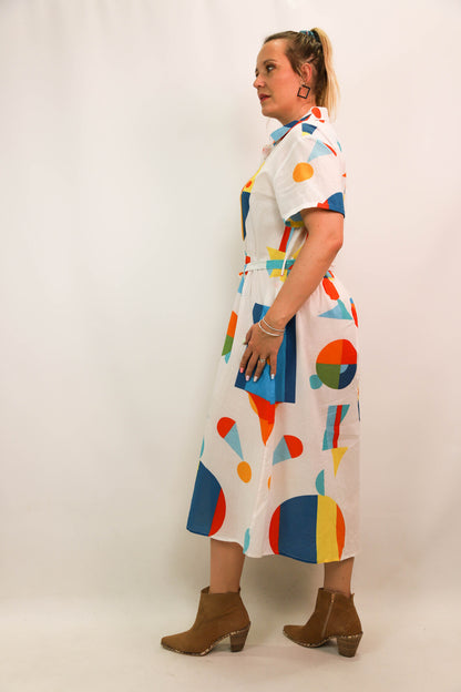 Robe à motif géométrique Maianna Taille XS et L - NEUF