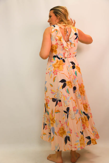Robe rose fleurie Only Taille M