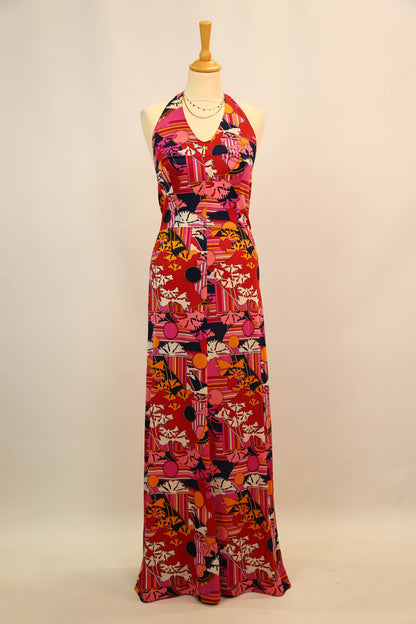 Robe longue multicolore Taille S