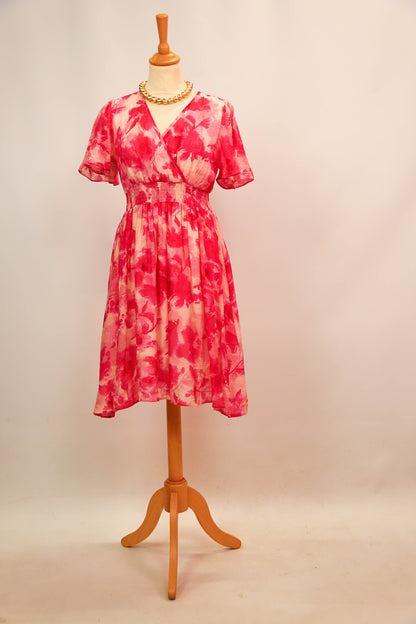 Robe rose In April 1986 Taille S/M