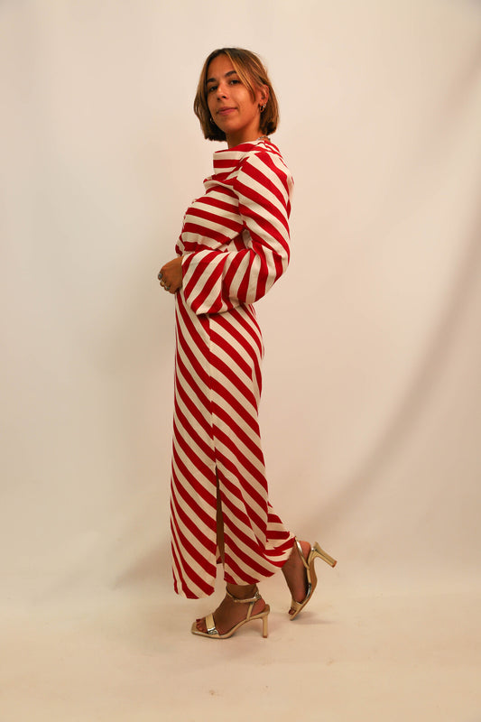 Robe longue rayée H&M Taille XS - NEUF
