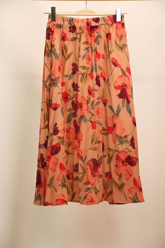 Jupe longue fleurie Wiya Taille Unique
