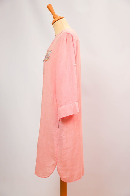 Robe en lin rose Jacobs and Jacobs Taille M/L