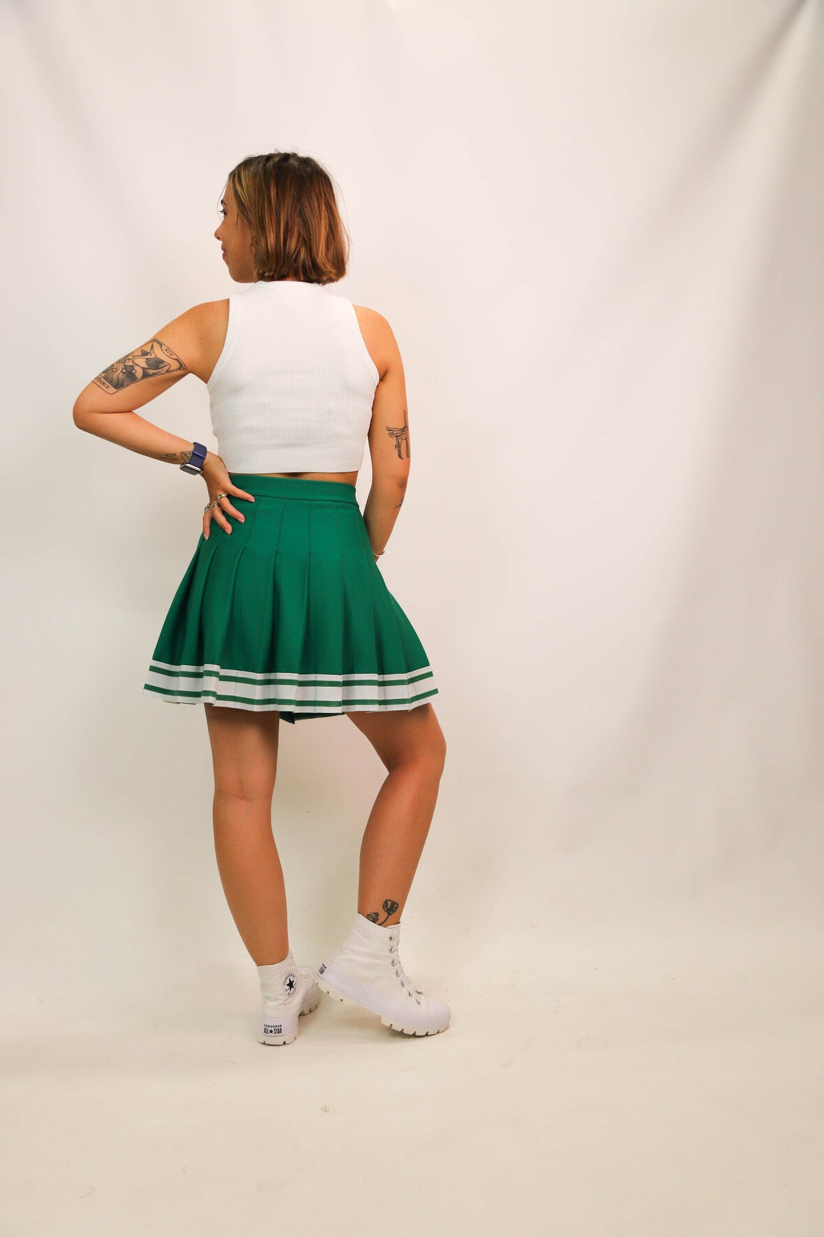 Jupe verte Cheerleading Fashions by Diane Taille XS