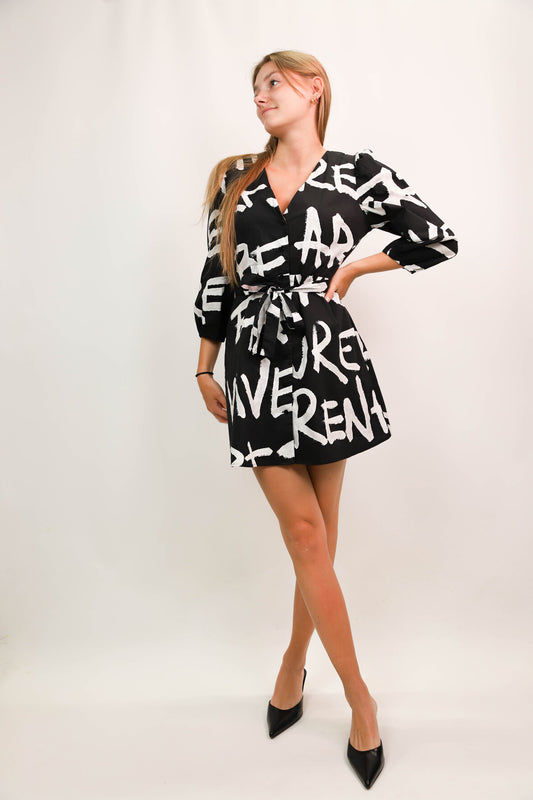 Robe courte noire Desigual Taille M