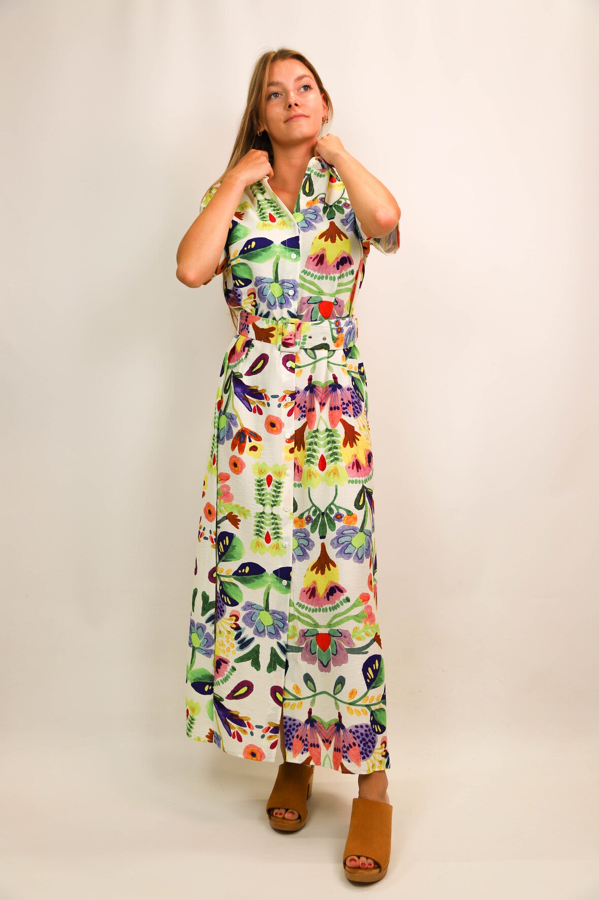 Robe longue multicolore Unika Taille M et XL - NEUF