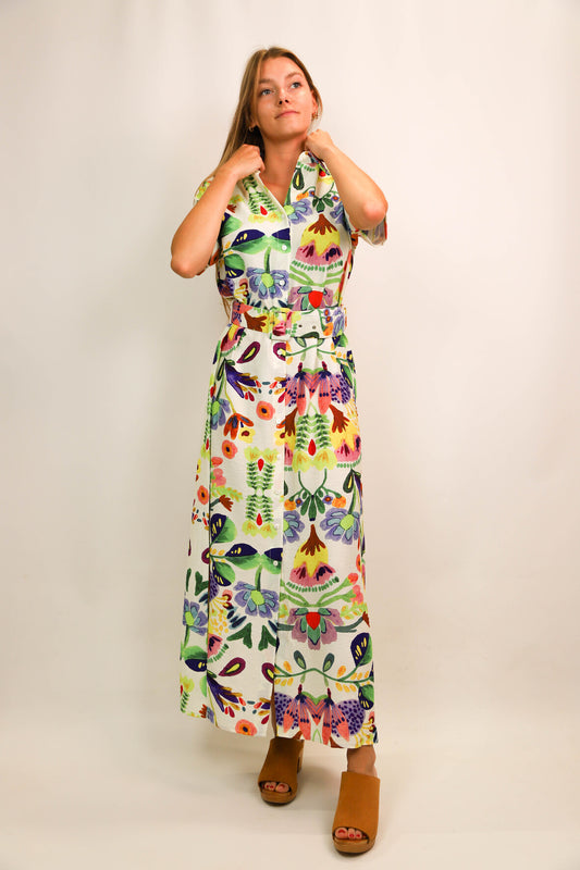 Robe longue multicolore Unika Taille M et XL - NEUF