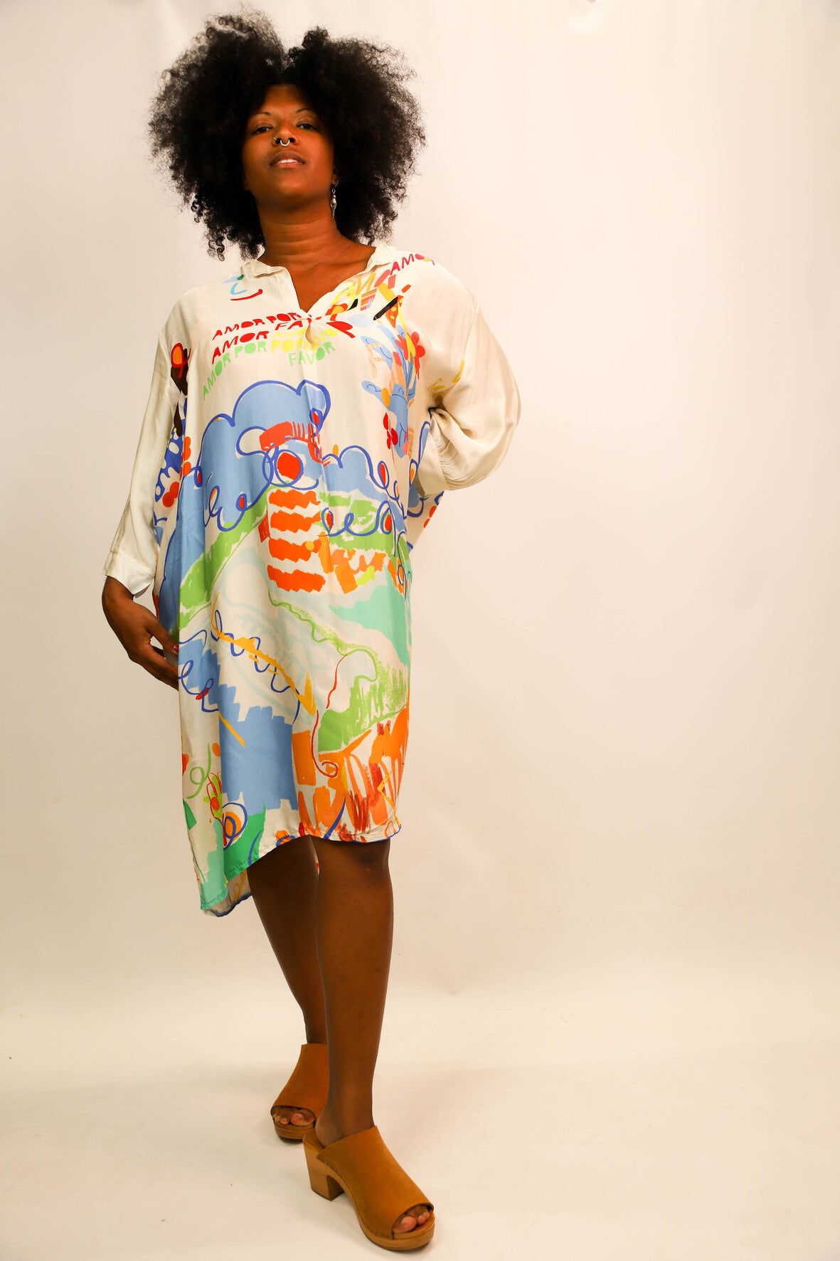 Robe longue écrue Made in Italy Taille Unique
