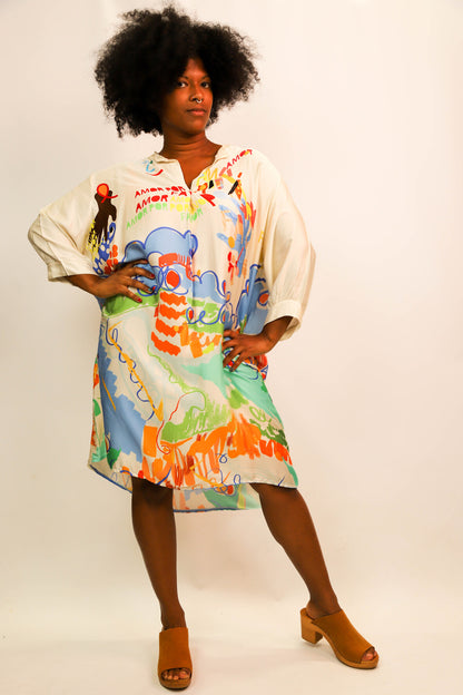 Robe longue écrue Made in Italy Taille Unique