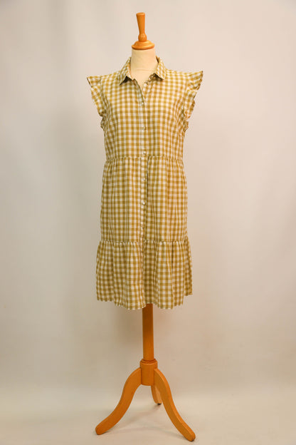 Robe vichy verte C&A Taille XL