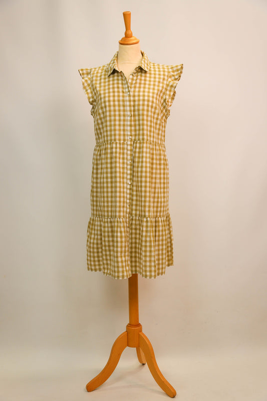 Robe vichy verte C&A Taille XL