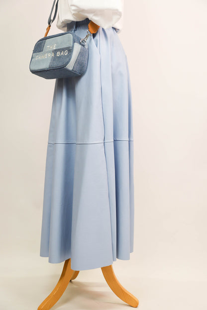 Jupe similicuir bleu New collection Taille S - NEUF